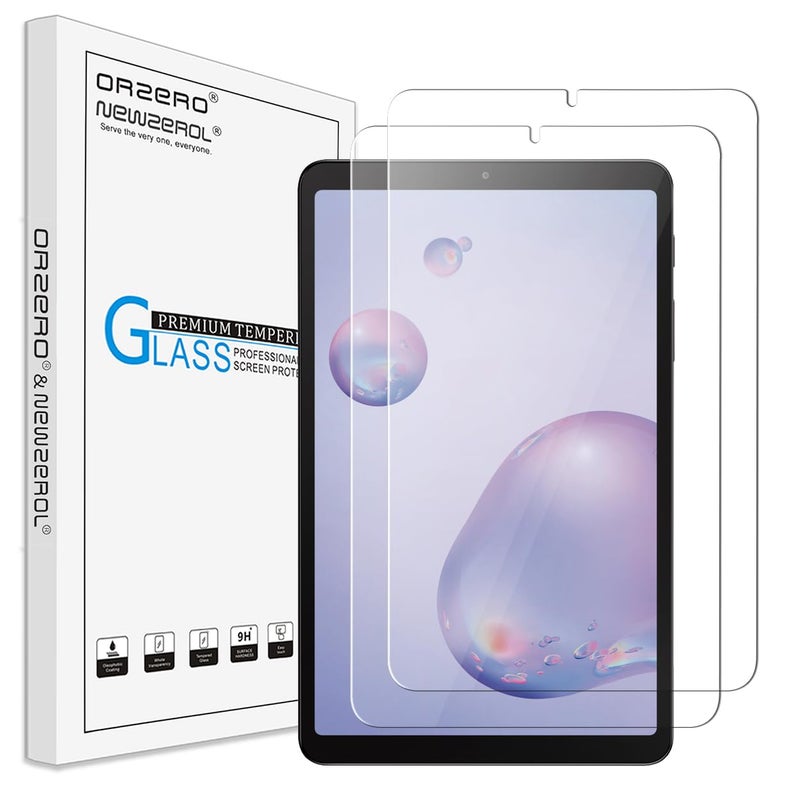 Orzero (2 Pack) Tempered Glass Screen Protector Compatible for Samsung Galaxy Tab A 8.4 (2020) SM-T307, 9 Hardness HD Anti-Scratch Full-Coverage Bubble Free - Image 1